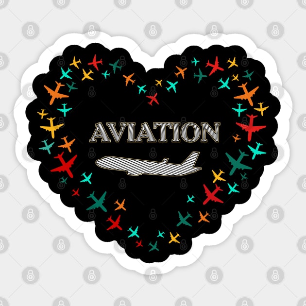 Aviation Sticker by designbek